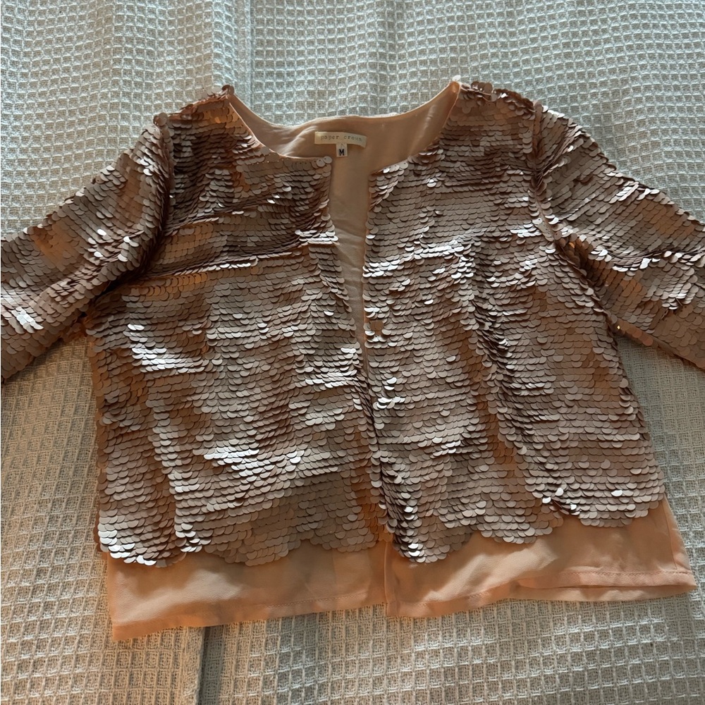 Paper Crown sequin top
